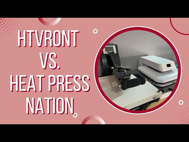 HTVRont vs. Heat Press Nation Heat Press #htvront #heatpress #autopress #crafter