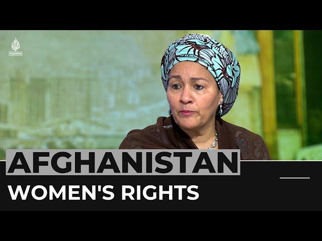 UN urges Taliban not to erase women from public life