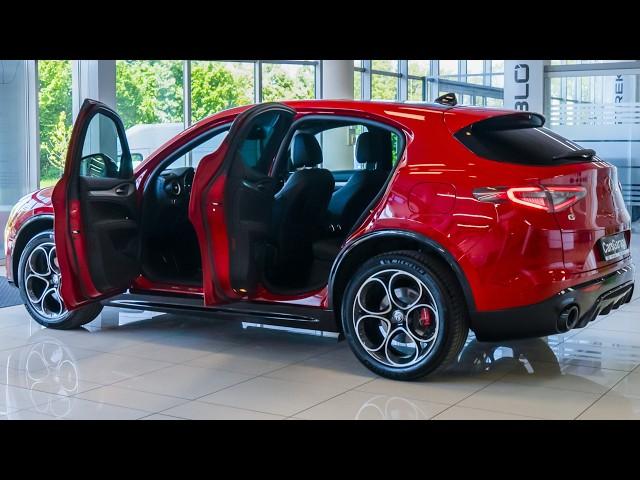 2024 Red Alfa Romeo Stelvio Q4 Veloce - Luxury SUV in Detail