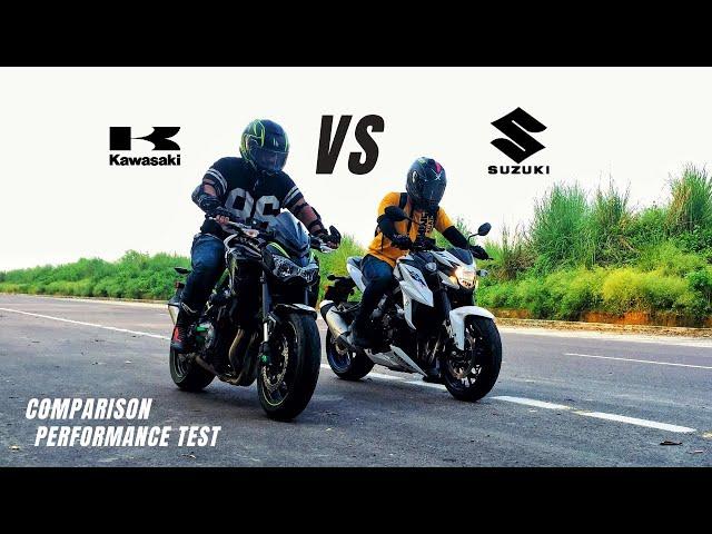 Kawasaki Z900 Vs Suzuki GSX-S750 Comparison | Performance Test | Ksc Vlogs