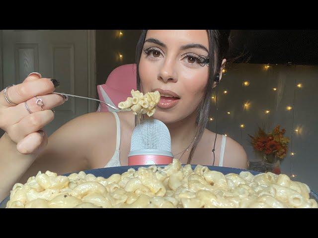 Asmr|| Super Creamy Mac and Cheese Mukbang (cupped chewy eating sounds)