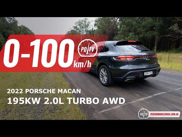 2022 Porsche Macan 2.0T 0-100km/h & engine sound