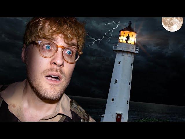 Overnight in an EXTREMELY Haunted Lighthouse (DARE YOU TO WATCH AT NIGHT)