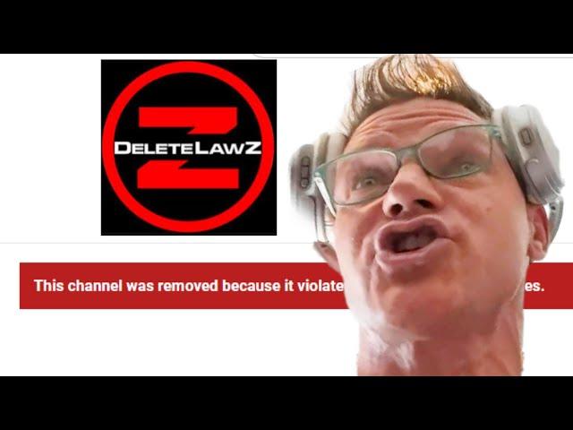 FRAUDITOR DELETE LAWZ GETS CHANNEL TERMINATED