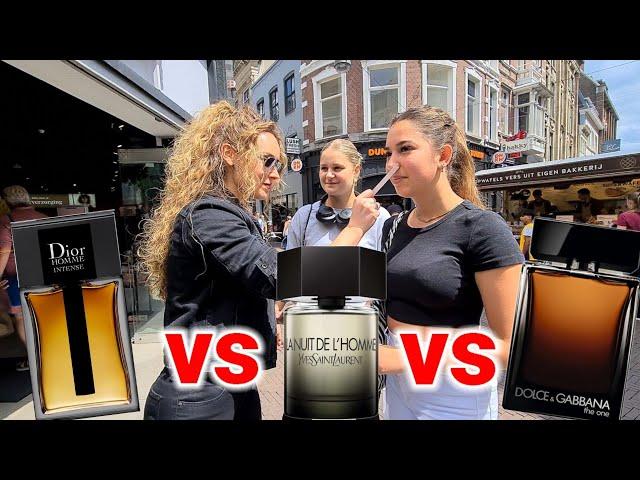 Women React to Dior Homme Intense, D&G The One and YSL La Nuit De L'Homme  Fragrance Battle