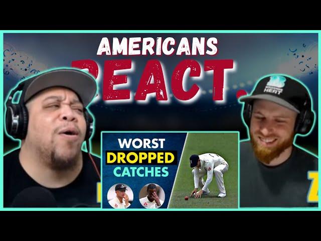 AMERICAN REACTS TO TOP 10 WORST DROPPED CATCHES IN CRICKET HISTORY || REAL FANS SPORTS