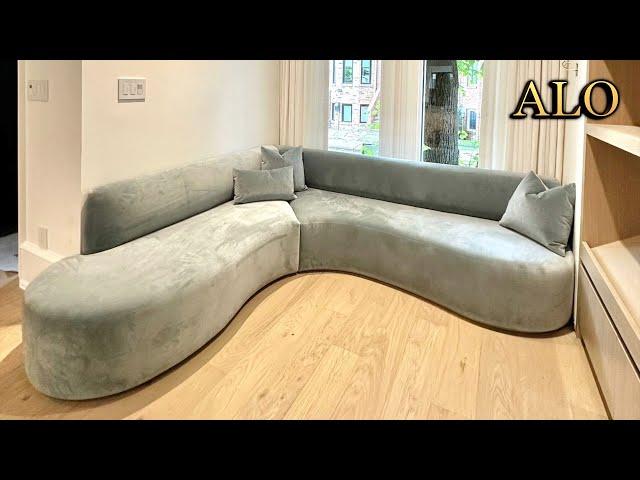 HOW TO UPHOLSTER A MODERN CURVED SOFA -SECTIONAL- ALO UPHOLSTERY