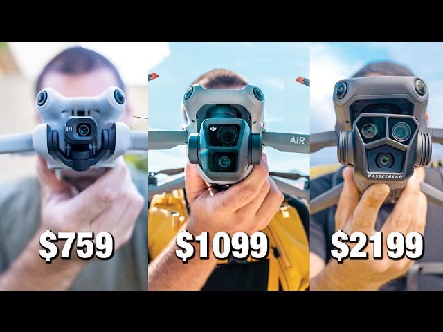 BEST Drone to Buy in 2024 - Mini 4 Pro vs Air 3 vs Mavic 3 Pro