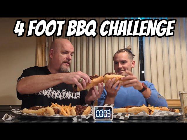 I Conquered the 4 Feet BBQ Sandwich Challenge Here's What Happened