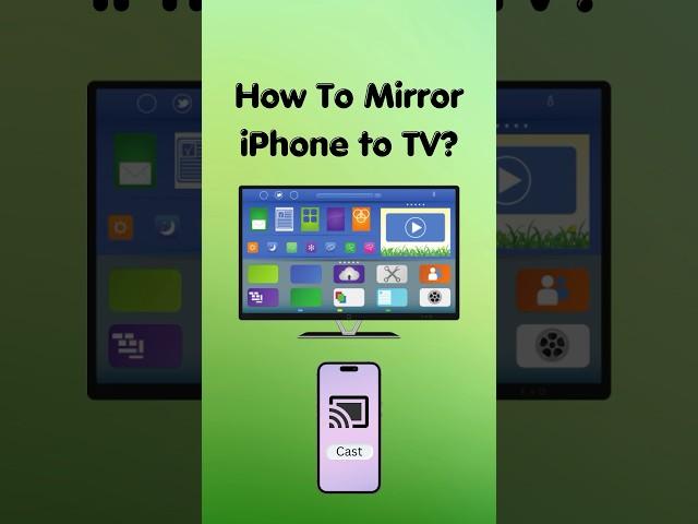 How To Mirror iPhone to TV? #mirroring