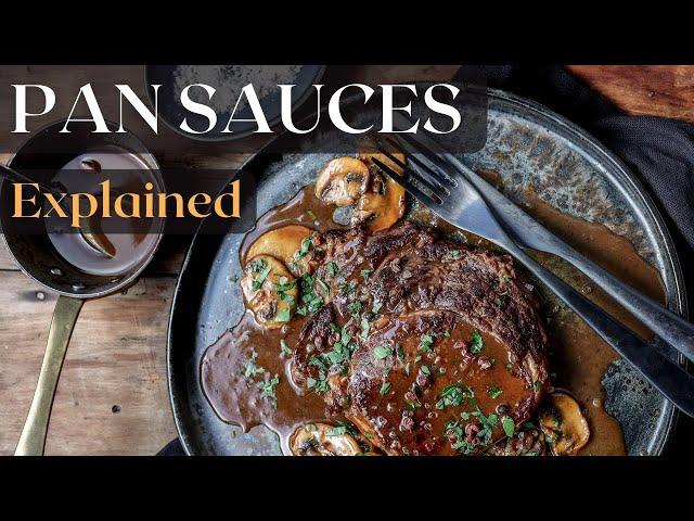 French pan sauces explained plus demonstration on how to make a madeira wine steak sauce