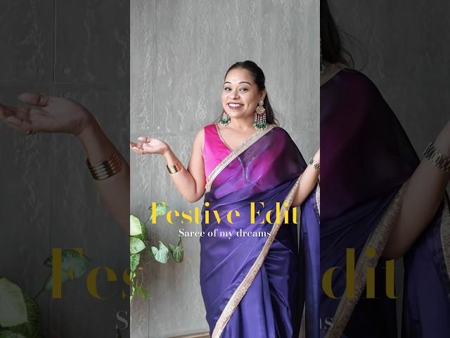 Effortless Diwali Elegance!  #festivewearhaul #saree #fashionstyle