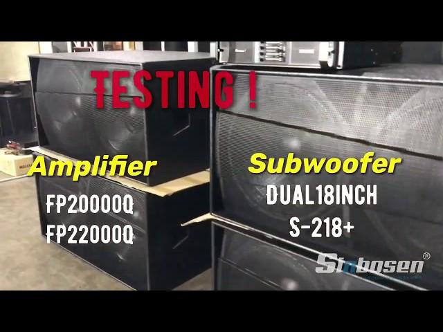 4 Dual 18inch subs S-218+ testing with FP20000Q Sinbosen Amplifier