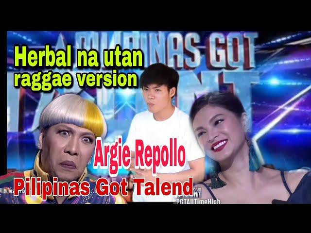 Pilipinas Got Talent Herbal na Utan Reggae version #trendingnow  #firstimer Argie Repollo