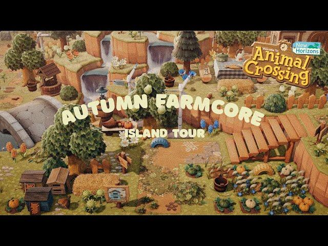 Overgrown Farmcore Autumn Island with Stunning Views // Animal Crossing New Horizons