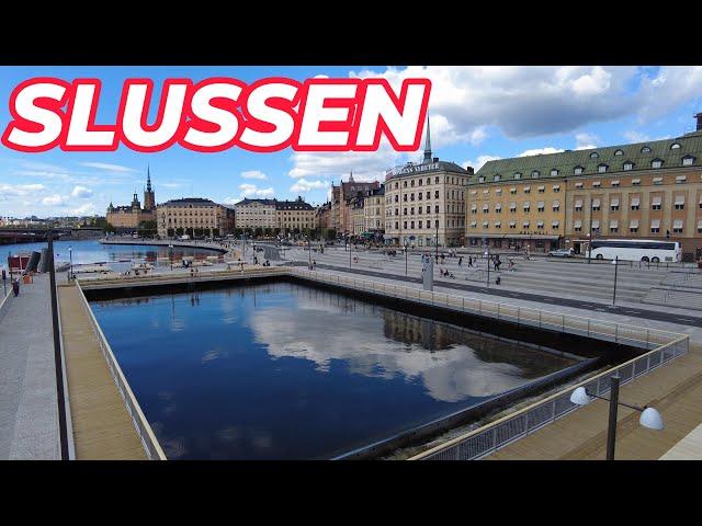 Slussen - the NEW Vattentorget has opened ! Sweden , Stockholm (#662)