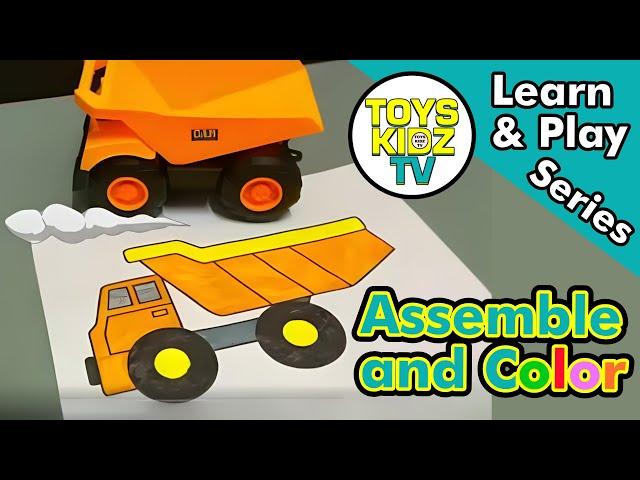 Assemble and Coloring Dump Truck