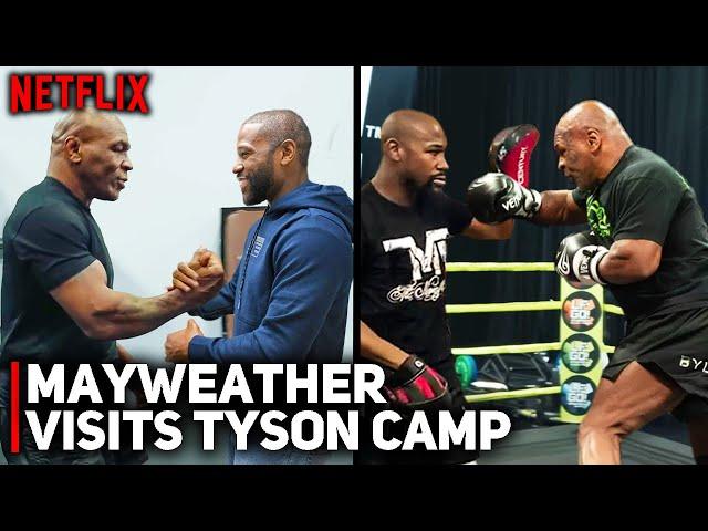 NETFLIX UNCUT: Floyd Mayweather Visits & Trains With Mike Tyson In Camp For Jake Paul