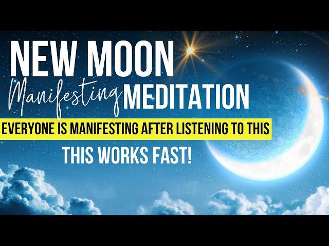 New Moon Meditation  | Whatever You Decide Will Manifest! | THIS WORKS! #newmoon #meditation