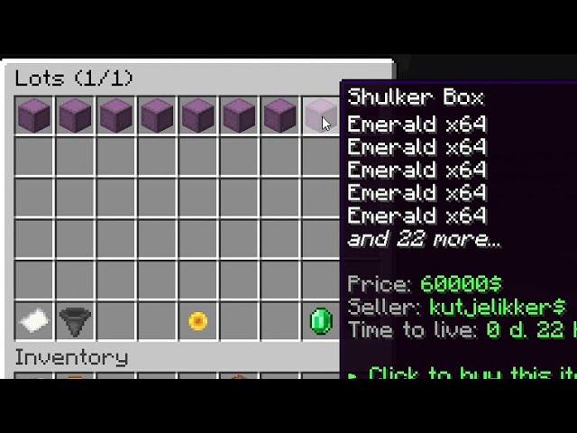 Player scamming  ( using shulker boxes ) // mineberry.org // survival#1