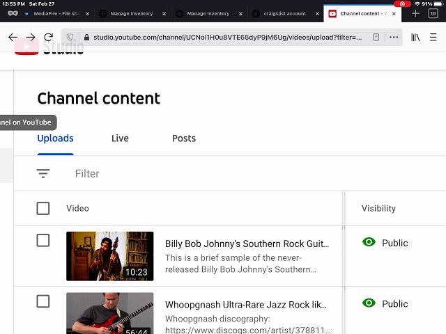 A free insider’s look at the Jazz Rock Fusion & Synthesizer Music channel stats and such. Subscribe!