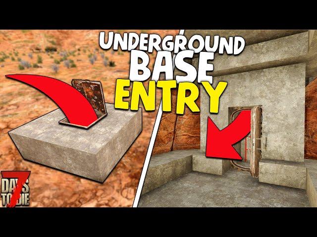 100% ZOMBIE PROOF Underground Base Entry That BROKE THE GAME! | 7 Days to Die