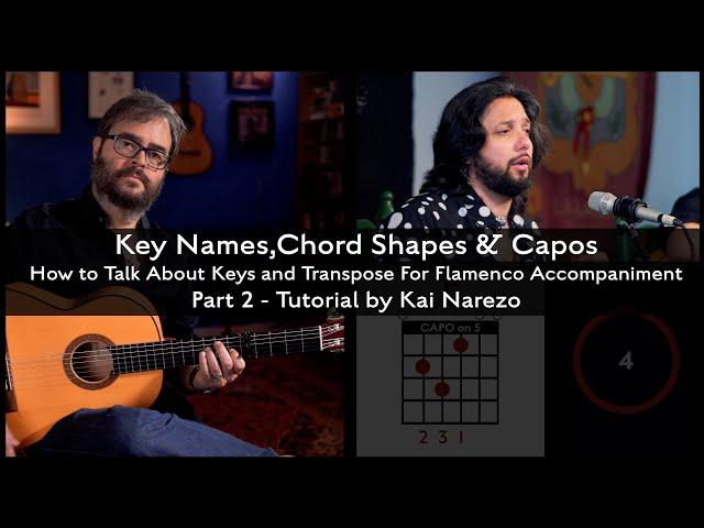 How to Talk About Keys and Transpose For Flamenco Accompaniment - Part 2- Tutorial by Kai Narezo