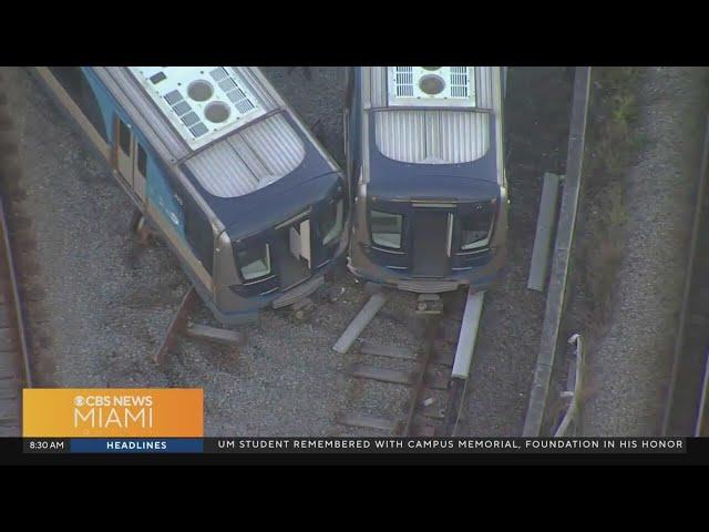 Metrorail train derails at Medley railyard