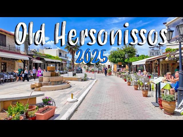 Old Hersonissos, Piskopiano, Koutouloufari, walking tour 4K, Greece travel guide 2025