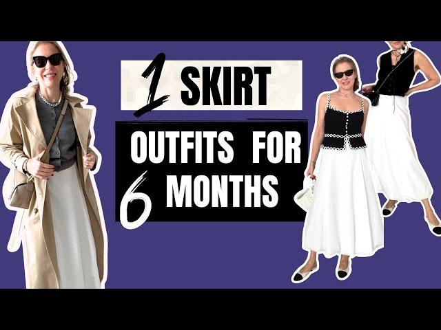 How to Create Stylish Looks with One Skirt for 6 Months - Late Spring, The Whole Summer & Early Fall