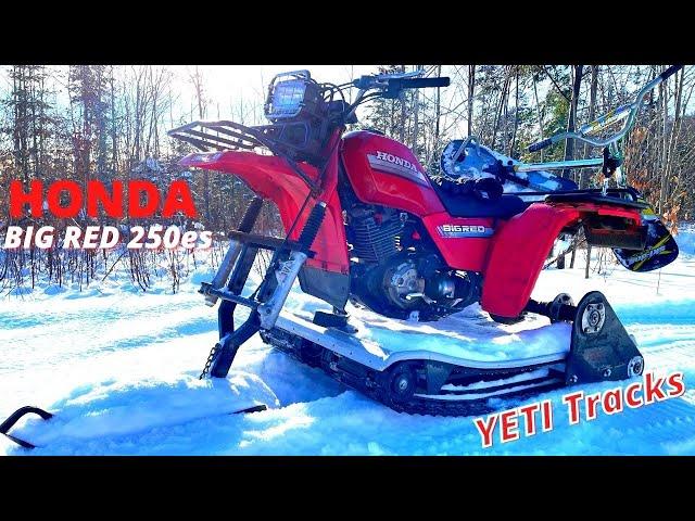 Honda ATC Big Red YETI tracks kit on the Acreage