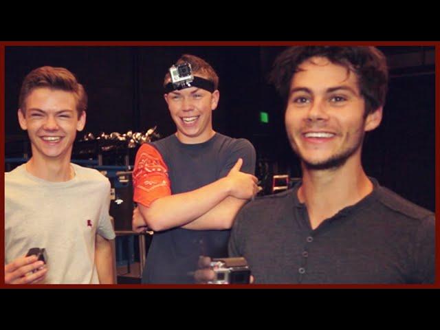 DYLAN O'BRIEN AND THE MAZE RUNNER CAST PLAY COPS AND ROBBER!!