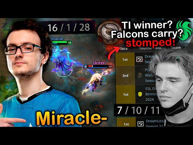 How MIRACLE stomped this TI WINNER and Falcons CARRY in ranked