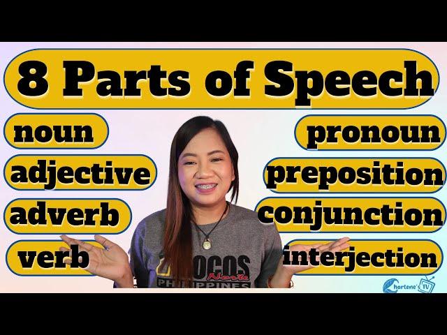 8 Parts of Speech | Charlene's TV