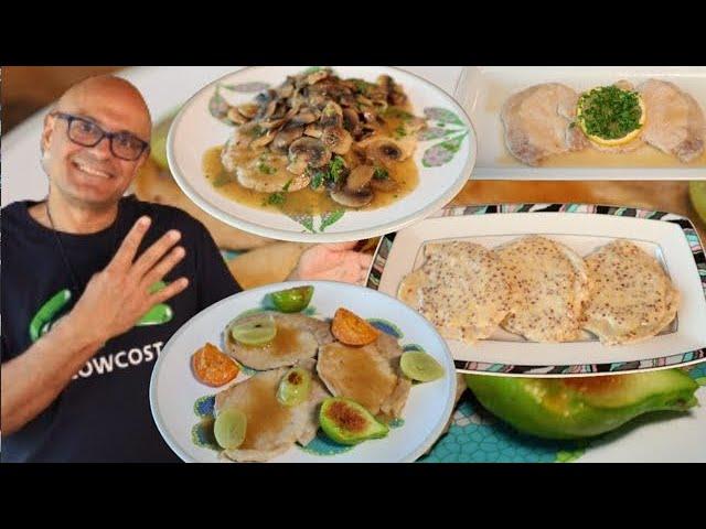 4 RICETTE di SCALOPPINE SALVACENA  4 scaloppine differenti