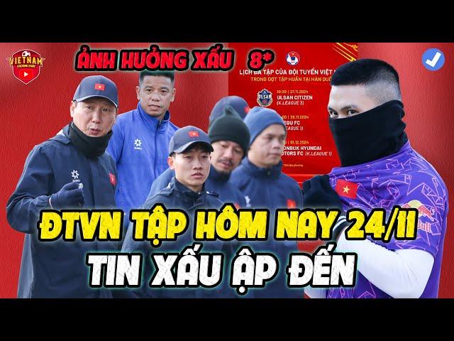 ĐTVN Tập Trong Giá Lạnh, Tin Xấu Ập Đến, HLV Kim Bổ Sung Nhân Sự Đội Hình VN