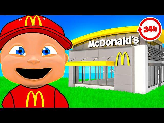 Baby Spends 24 HOURS in MCDONALDS!