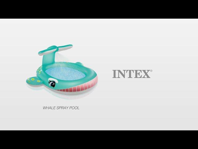 Piscina Hinchable Infantil con Aspersor Ballena | INTEX