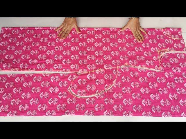 Pocket Kurti cutting and stitching | Straight Cut Pocket kurti cutting and stitching