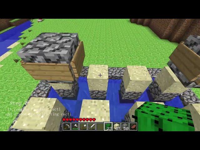 Easy cactus farm in Minecraft 1.7.3 beta!