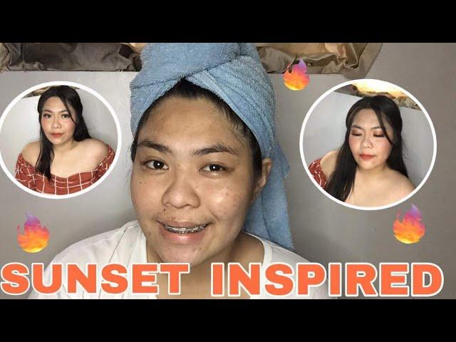 SUNSET MAKEUP LOOK  | Cherry Lysa Vlogs |