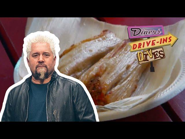 Guy Fieri Eats Red Beef Tamales in Indianapolis | Diners, Drive-Ins and Dives | Food Network