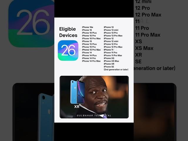 iOS 26 Compatible iPhones Revealed  | Upgrading to iOS 26? Check Your iPhone’s List 