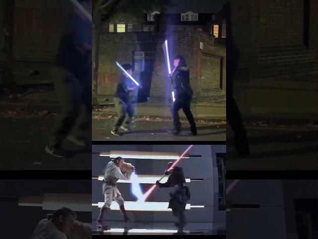 Obi-Wan vs Maul side by side #starwars #lightsaber #jedi #sith #obiwankenobi #darthmaul