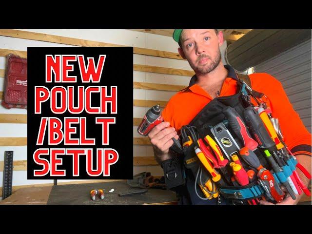 Makita Tool Belt and Pouch. Electricians every day carry setup