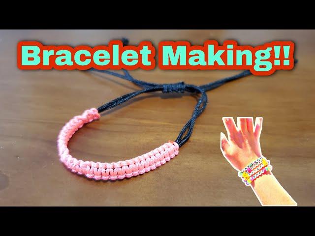 Easy Friendship Bracelet | Paracord String Bracelet Macramé Knot Shamballa Bracelet || Syeda Oishi