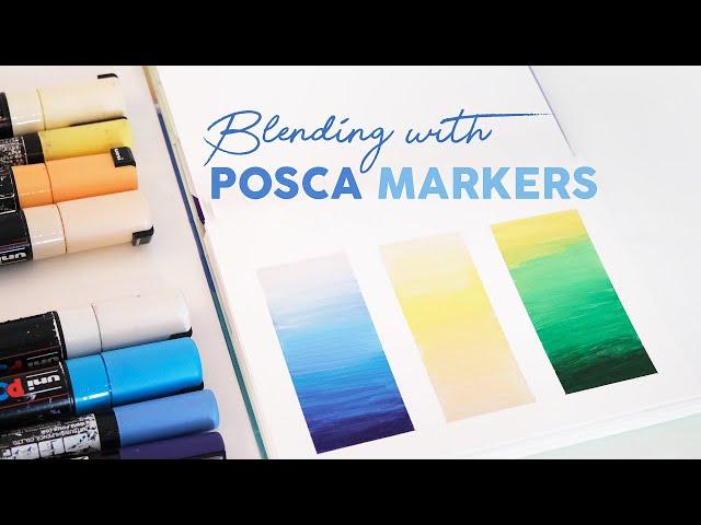 How to Blend a Color Gradient with Posca Markers | Updated Tutorial 4K