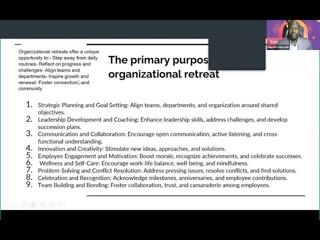 How HR can Foster a Great Organizational Retreat with Oluyemi Adeosun