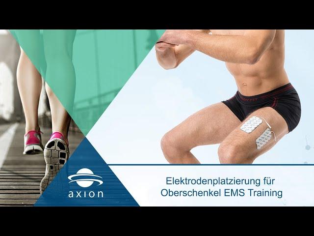 Oberschenkel - Elektrodenplatzierung für EMS Training | axion