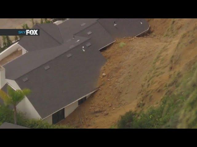 Cold storms bring hail, landslides, downed trees across SoCal